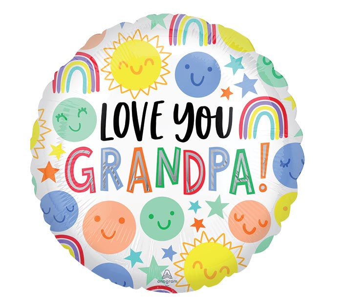 17-Inch Love You Grandpa Balloon – Available for delivery in Atlanta or pickup in Sandy Springs