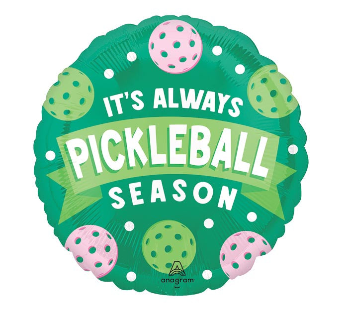 17-Inch Pickleball Round Balloon – Available for delivery in Atlanta or pickup in Sandy Springs