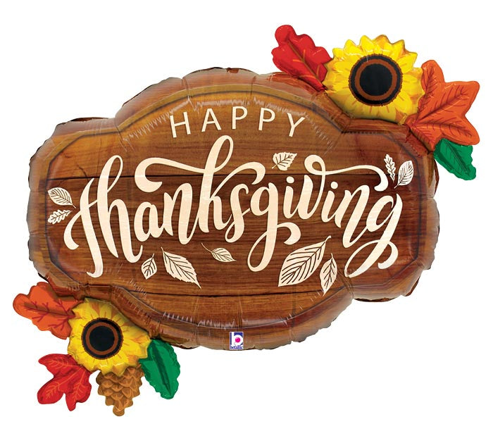 31-Inch Sunflowers Thanksgiving Balloon – Available for delivery in Atlanta or pickup in Sandy Springs