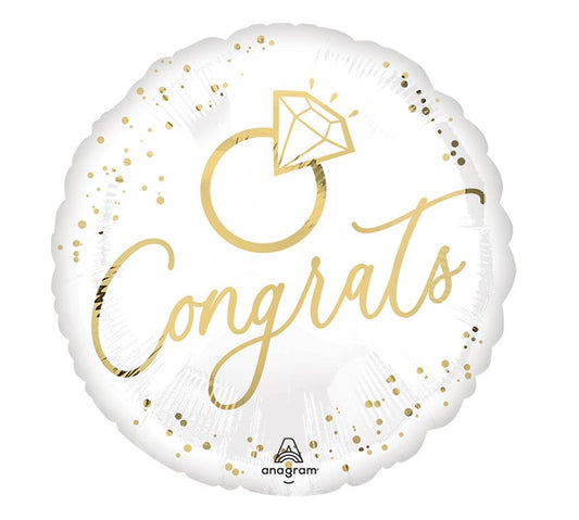 17" Congrats Wedding Balloon