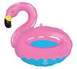 30" Pool Party Flamingo Balloon
