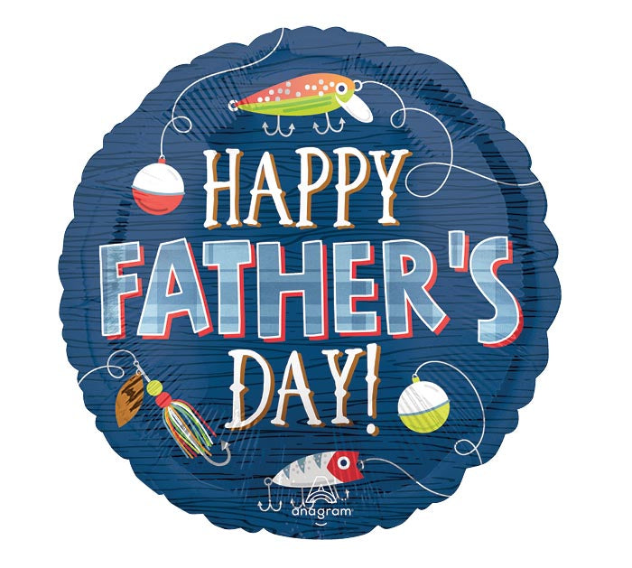 17" Hooked on Dad Balloon