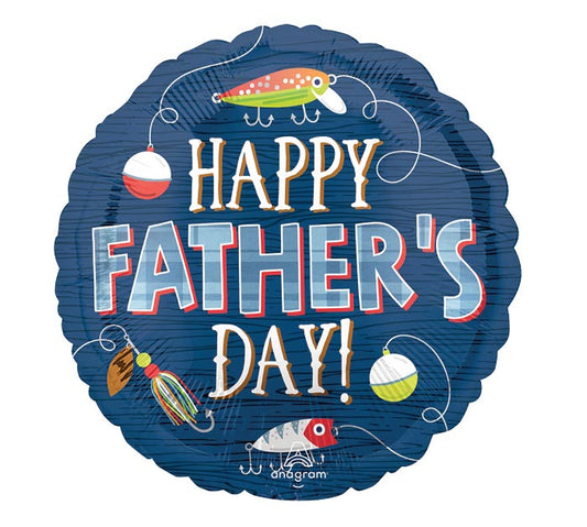 17" Hooked on Dad Balloon