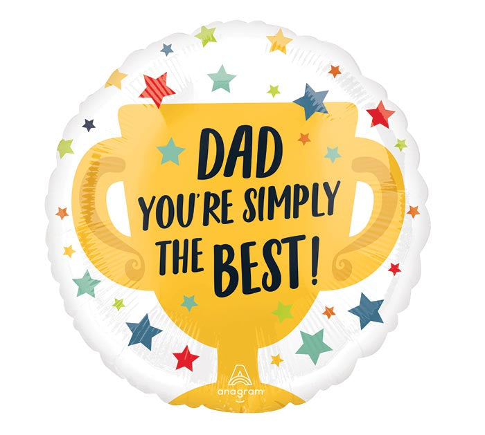 17" Simply the Best Dad Balloon