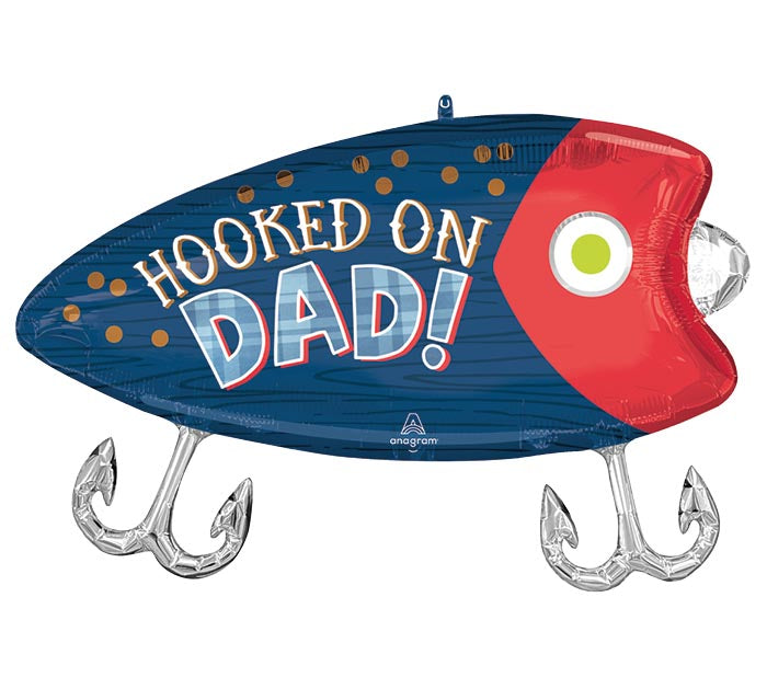 30" Hooked on Dad Balloon