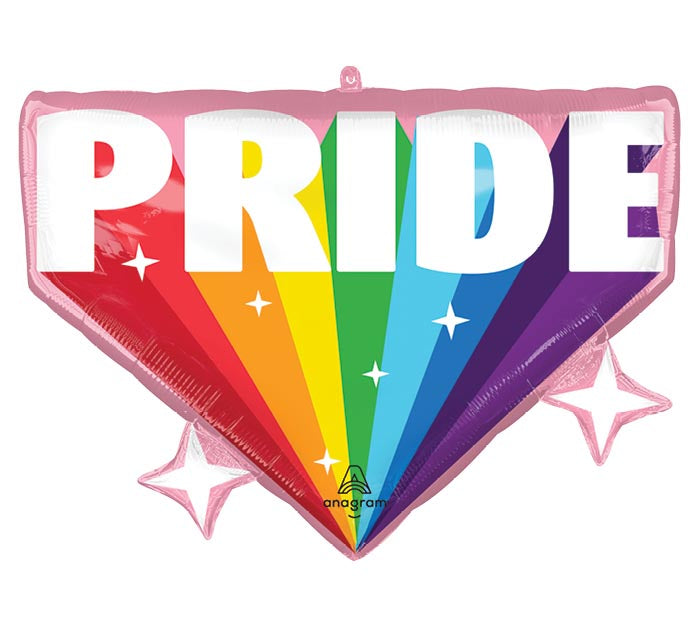 26" Bursts of Pride Balloon