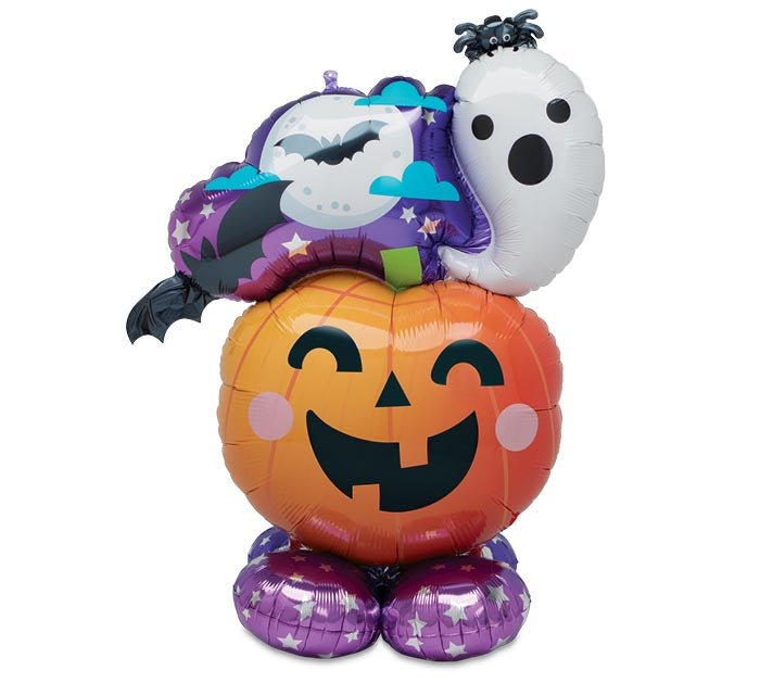 53-Inch Airloonz Ghost Pumpkin Balloon – Available for delivery in Atlanta or pickup in Sandy Springs