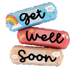 34" Cheerful Get Well Soon Balloon
