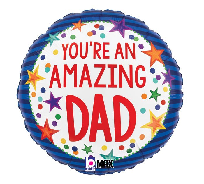 18" Father's Day Stars Balloon