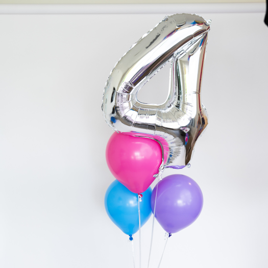 Bold Number Balloon Bouquet
