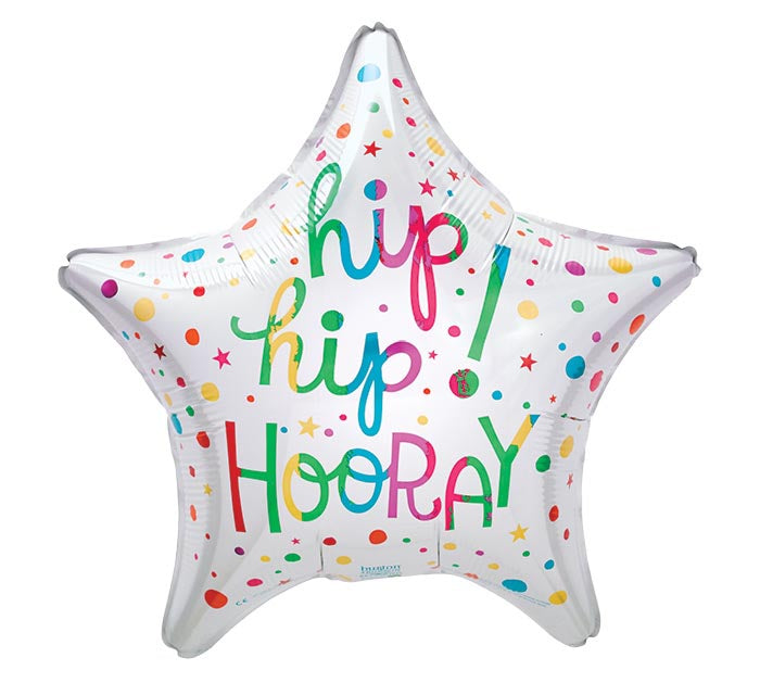 22" Hip Hip Hooray Balloon