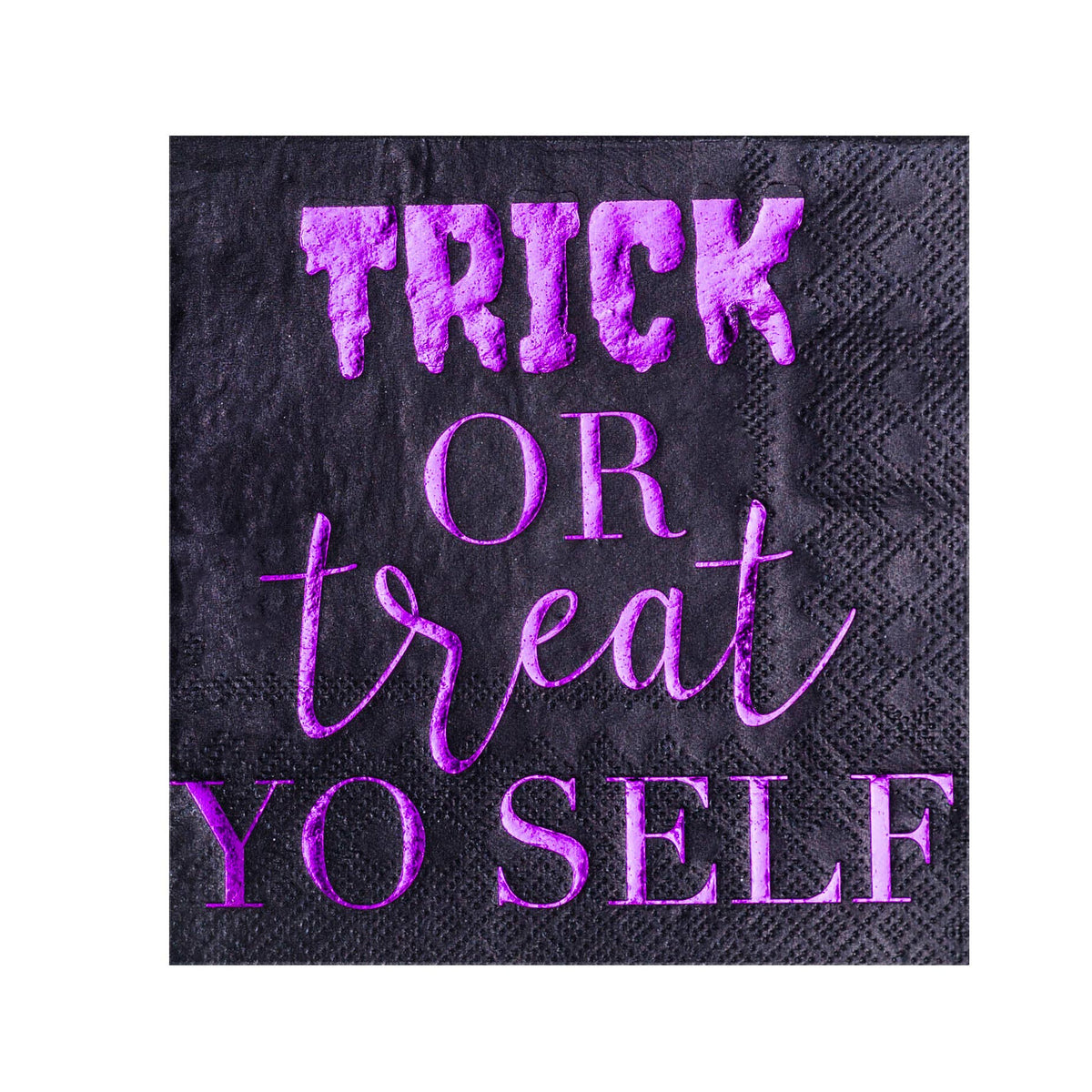 "Trick or Treat Yo Self" Cocktail Napkins - 20 Pk.