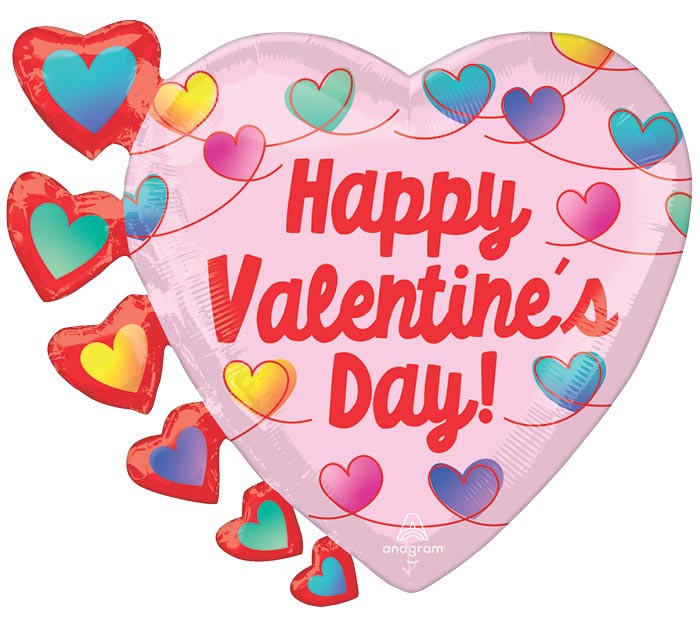 24" Valentine's Day Infinite Knots Heart Balloon – Available for delivery in Atlanta or pickup in Sandy Springs