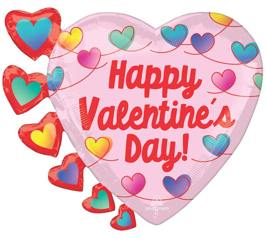 24" Valentine's Day Infinite Knots Heart Balloon – Available for delivery in Atlanta or pickup in Sandy Springs