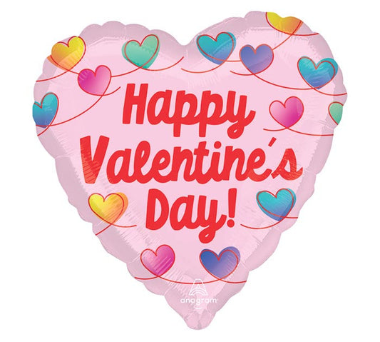 28" Valentine's Day Infinite Knots Heart Balloon – Available for delivery in Atlanta or pickup in Sandy Springs