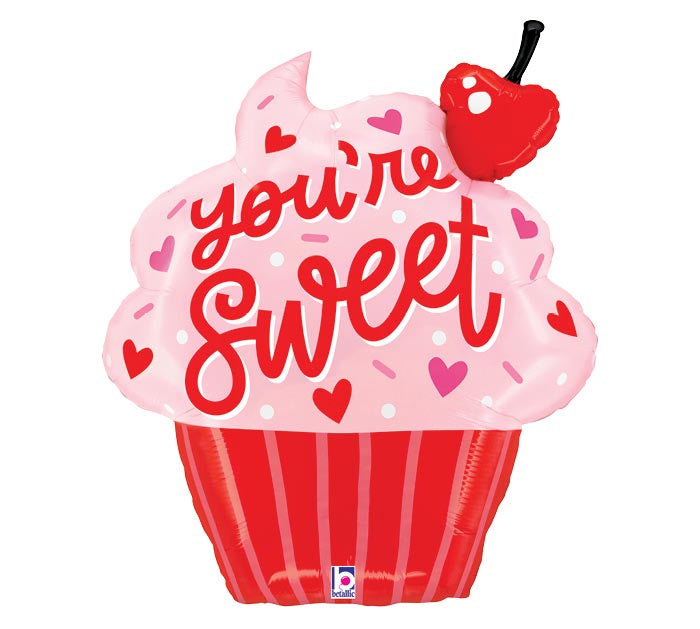 30" You're Sweet Cupcake Balloon – Available for delivery in Atlanta or pickup in Sandy Springs