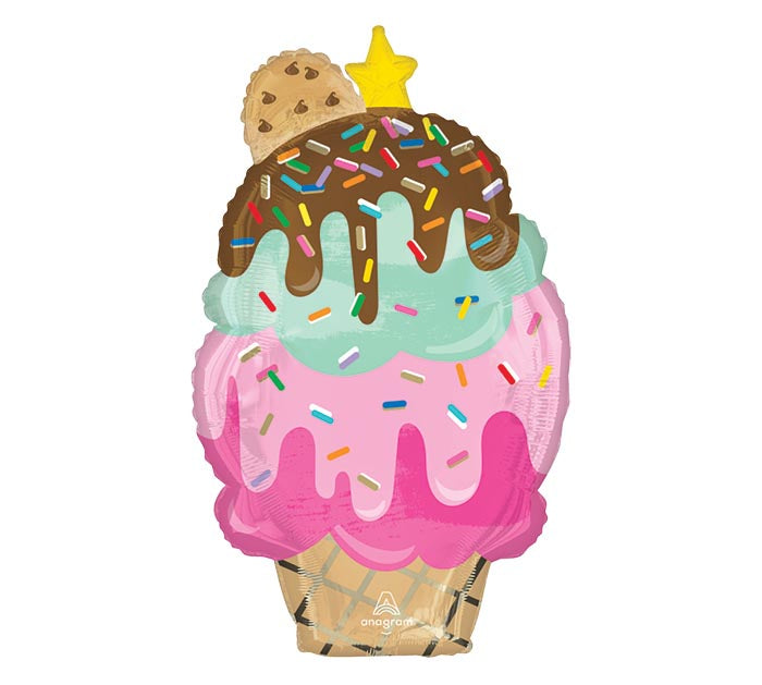 30" Ice Cream Scoops Balloon