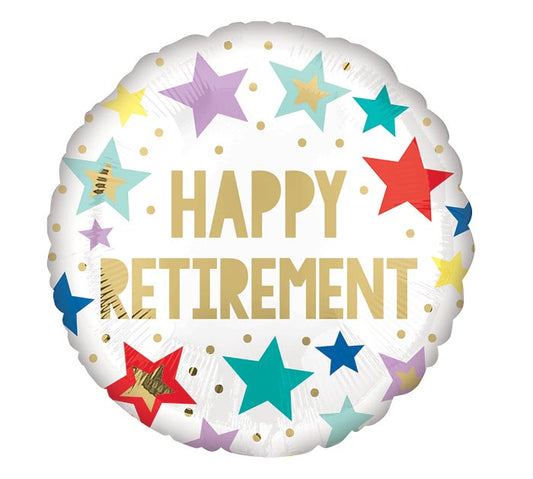 18" Happy Retirement Balloon