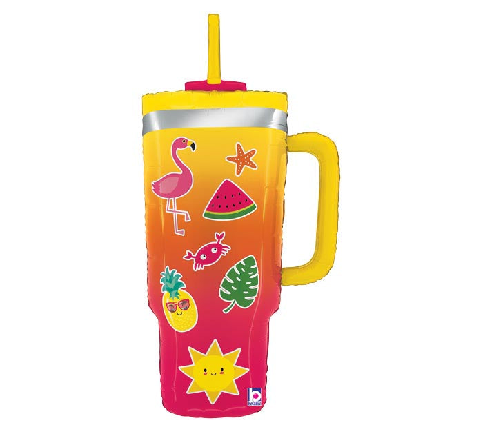 34" Summer Tumbler Balloon