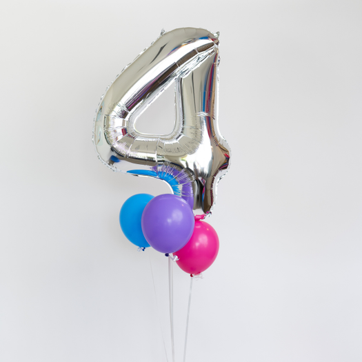 Pop Number Balloon Bouquet